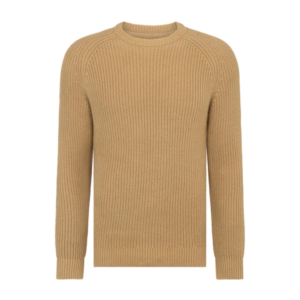 Remus Uomo Chunky Crew Neck Knit 93 Beige