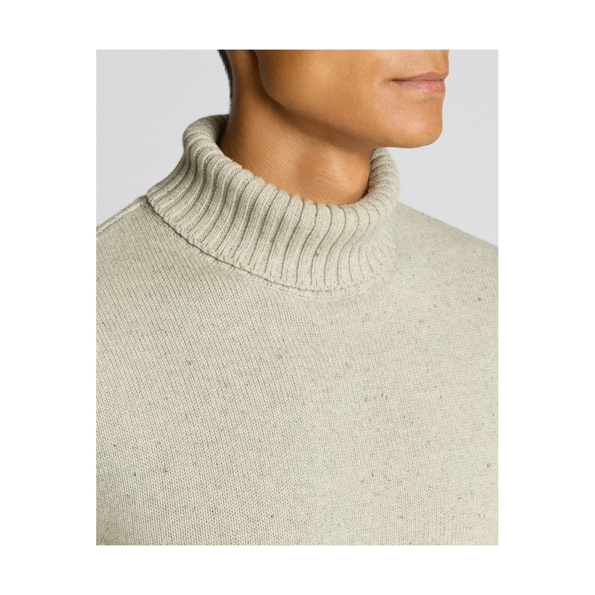 Remus Uomo Chunky Roll Neck 02 Light Grey