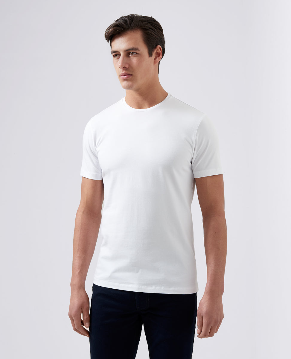 Remus Uomo Crew Neck T-shirt A1-25 01 White