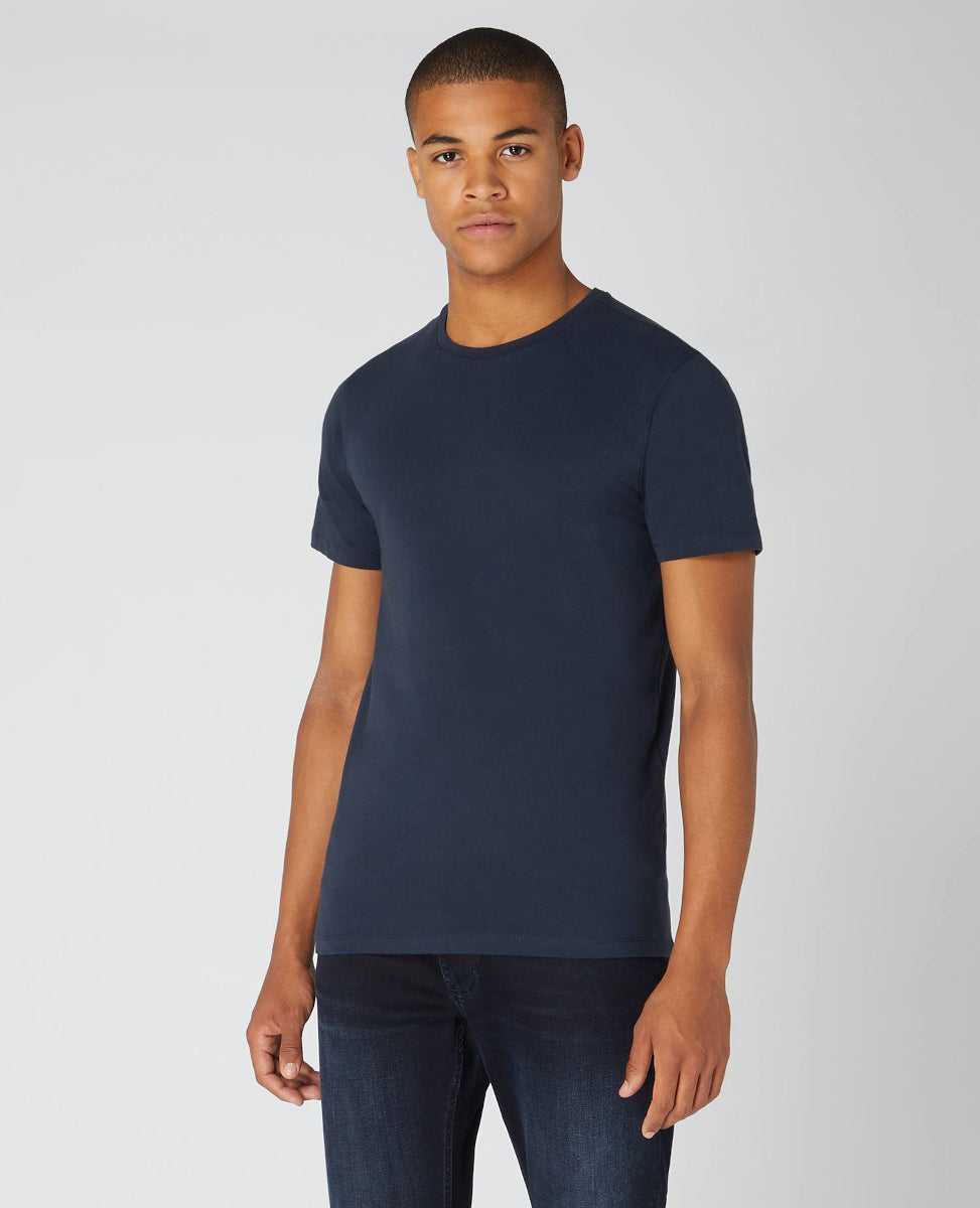 Remus Uomo Crew Neck T-shirt A1-25 78 Navy