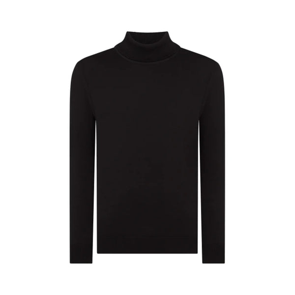 Remus Uomo Fine Gauge Roll Neck 00 Black