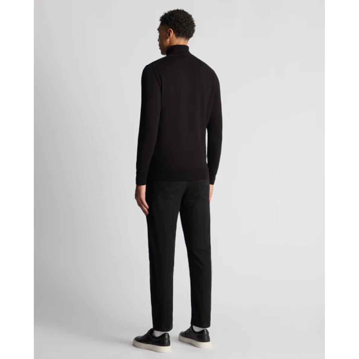 Remus Uomo Fine Gauge Roll Neck 00 Black