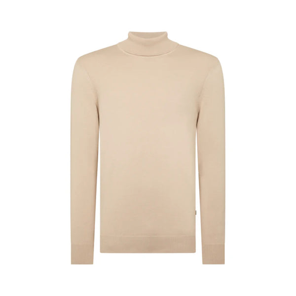 Remus Uomo Fine Gauge Roll Neck 91 Stone