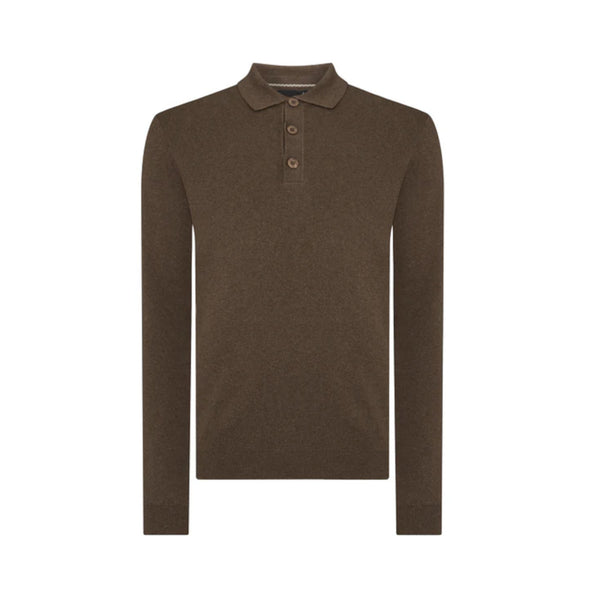 Remus Uomo Knitted Polo 47 Camel