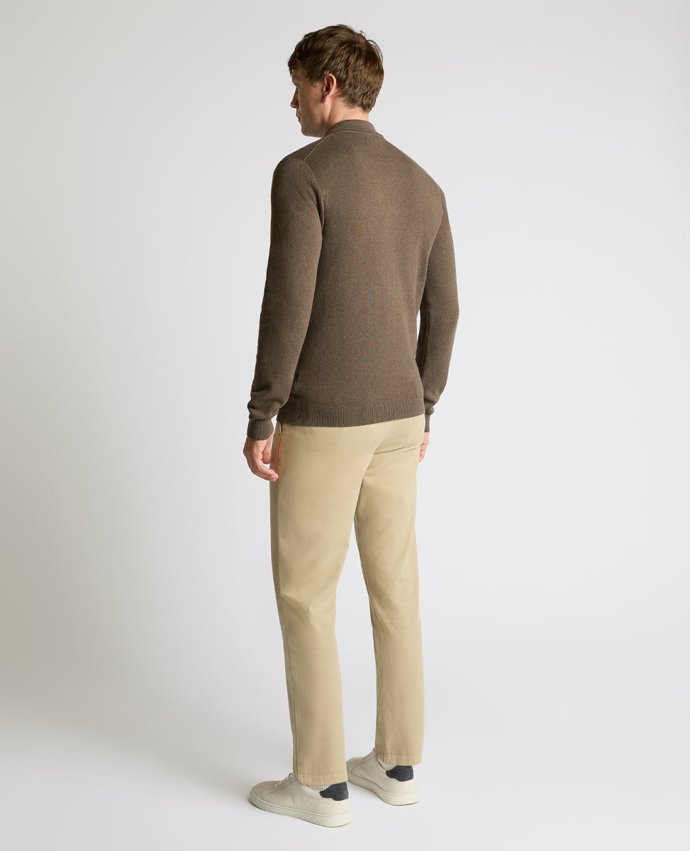 Remus Uomo Knitted Polo 47 Camel