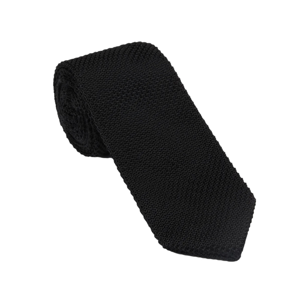 Remus Uomo Knitted Tie 00 Black