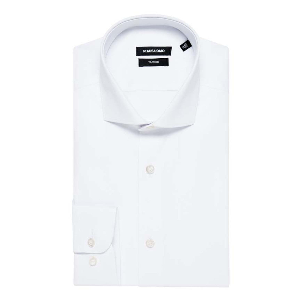 Remus Uomo LS Stretch Shirt 01 White