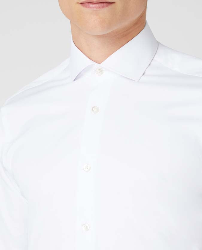 Remus Uomo LS Stretch Shirt 01 White