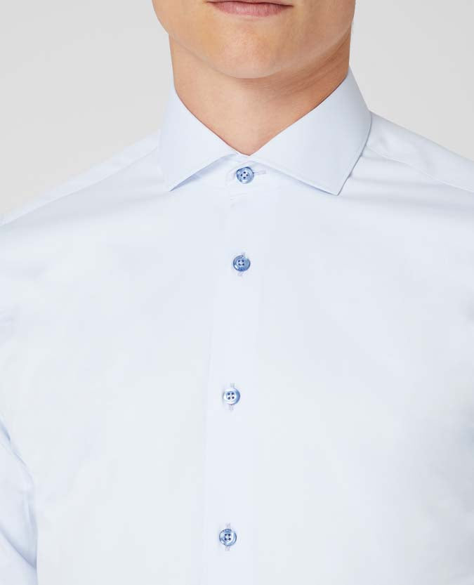 Remus Uomo LS Stretch Shirt 21 Blue