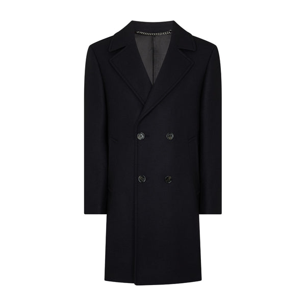 Remus Uomo Pearse DB Overcoat 78 Navy