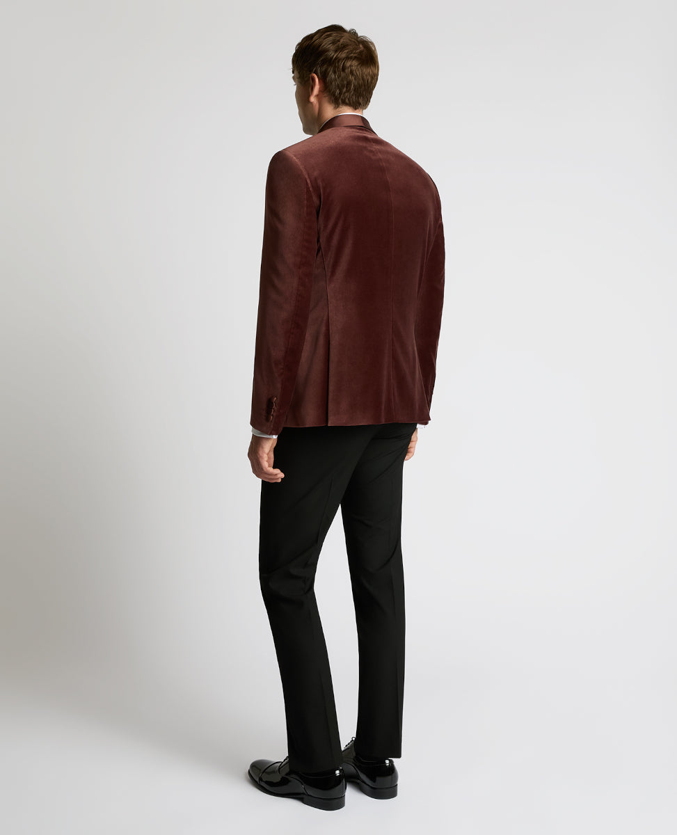 Remus Uomo Romeo Velvet Jacket 68 Burgandy