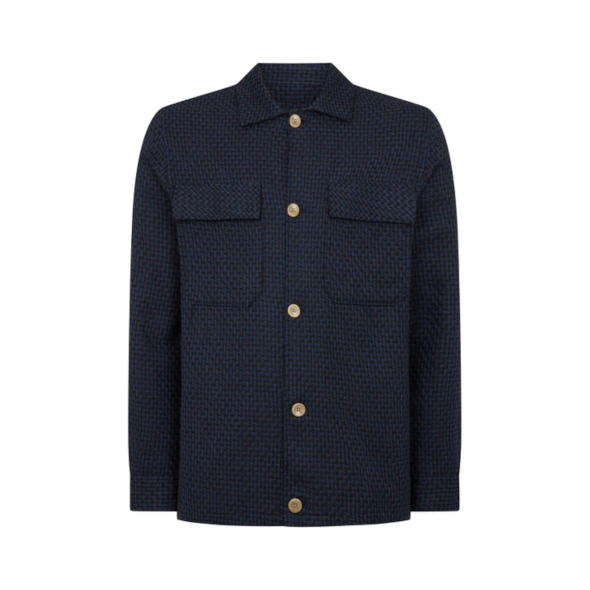 Remus Uomo Textured Overshirt 78 Navy