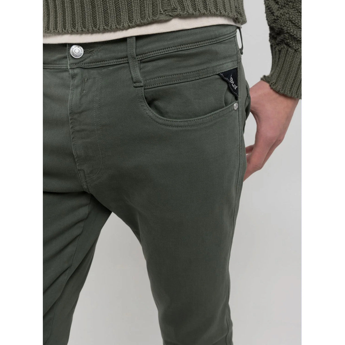 Replay Anbass Jeans 030 Military Green