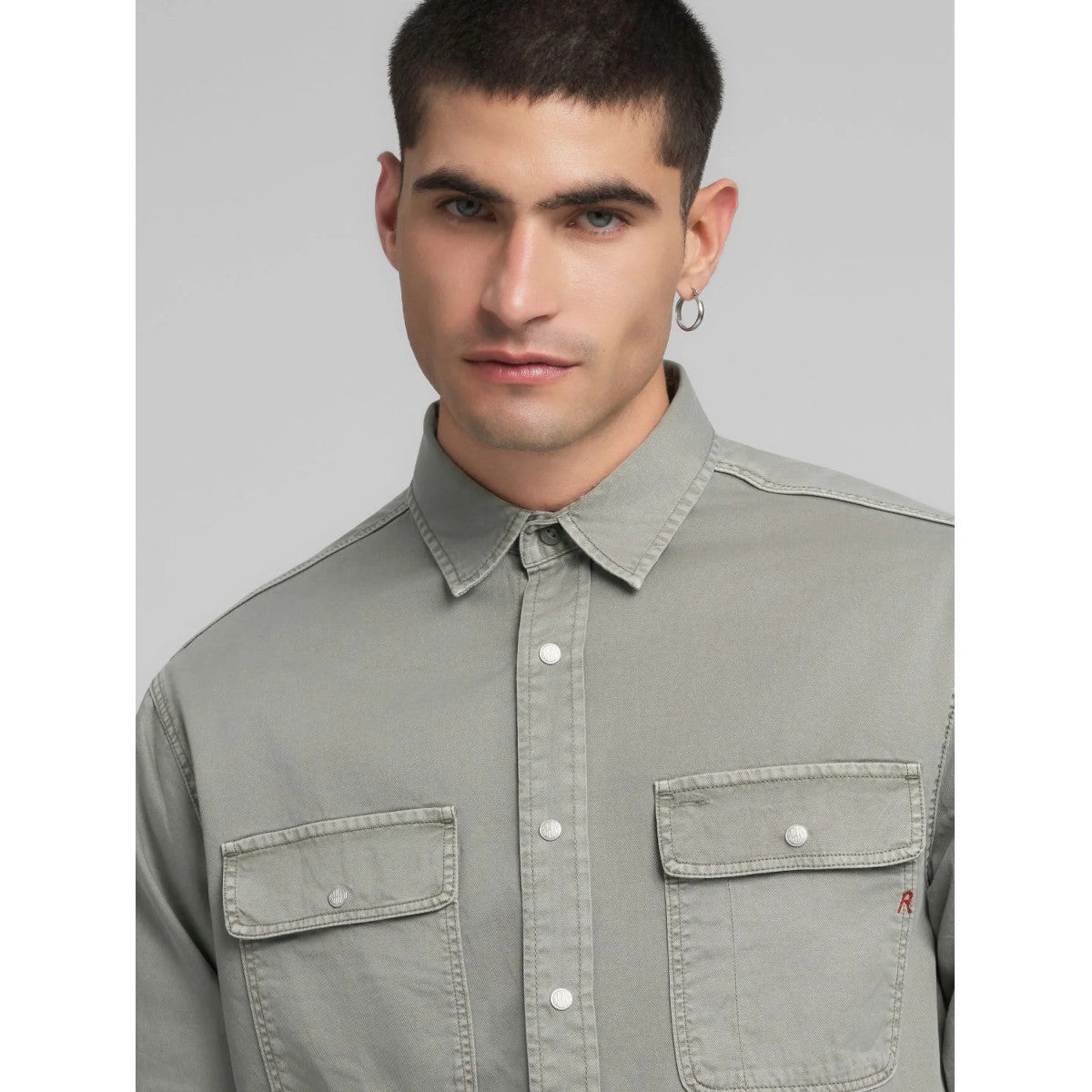 Replay Double Pocket Shirt 705 Grey