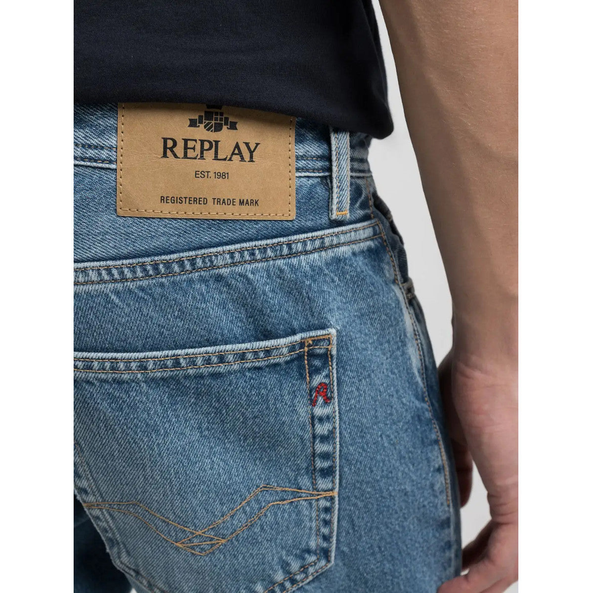 Replay Grover Regular Fit Jeans MA972.000.886 009 Med Blue