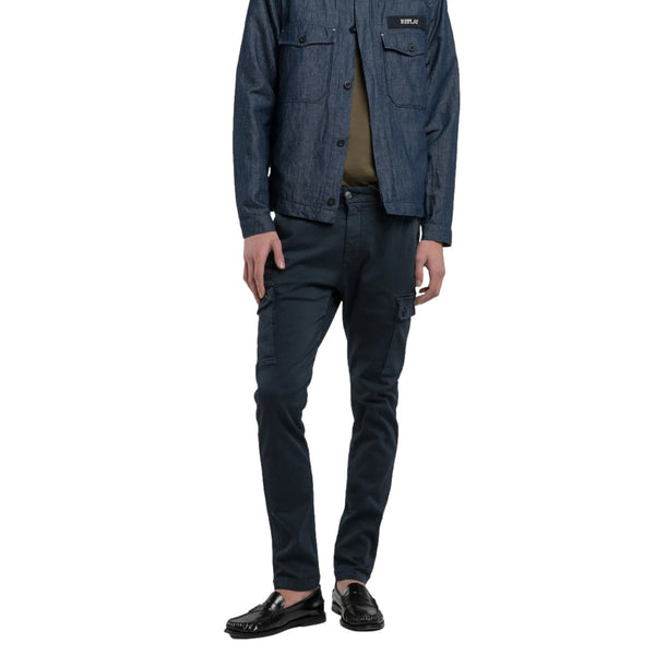 Replay Jaan Cargo Trousers 010 Blue