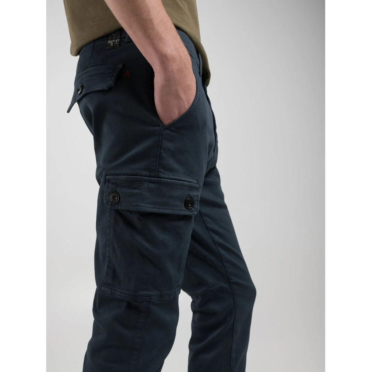Replay Jaan Cargo Trousers 010 Blue