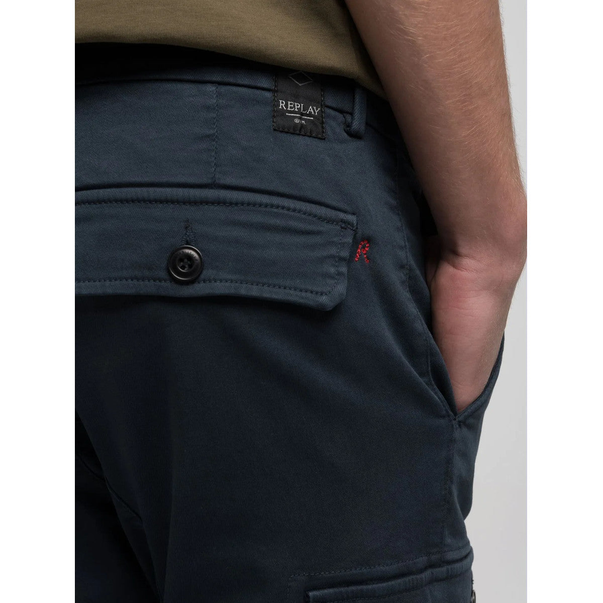 Replay Jaan Cargo Trousers 010 Blue