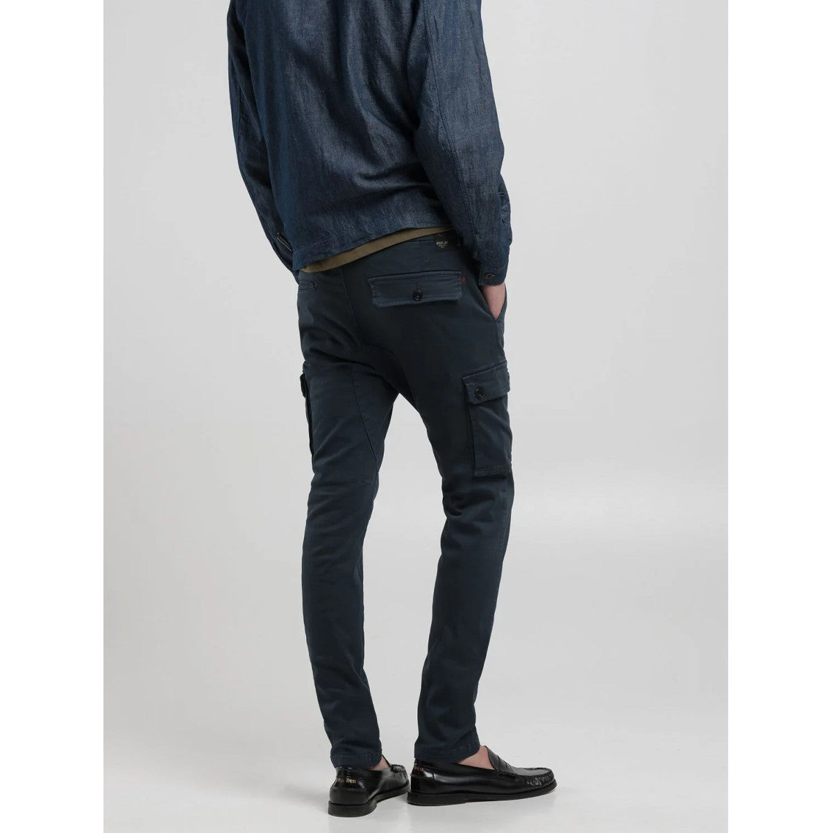 Replay Jaan Cargo Trousers 010 Blue