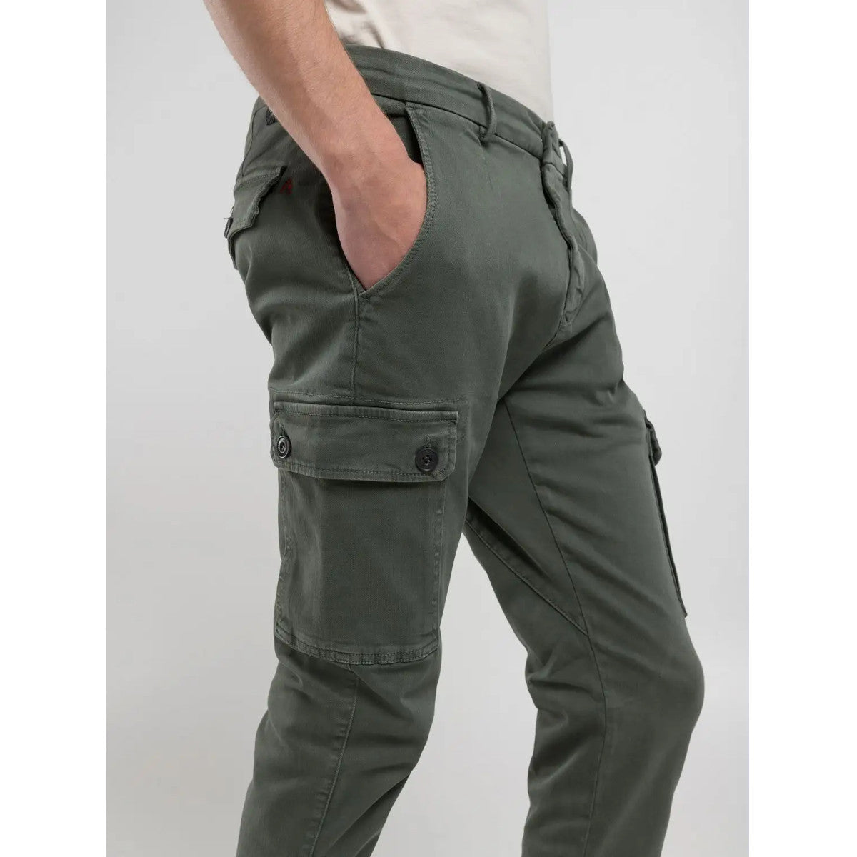 Replay Jaan Cargo Trousers 030 Military Green