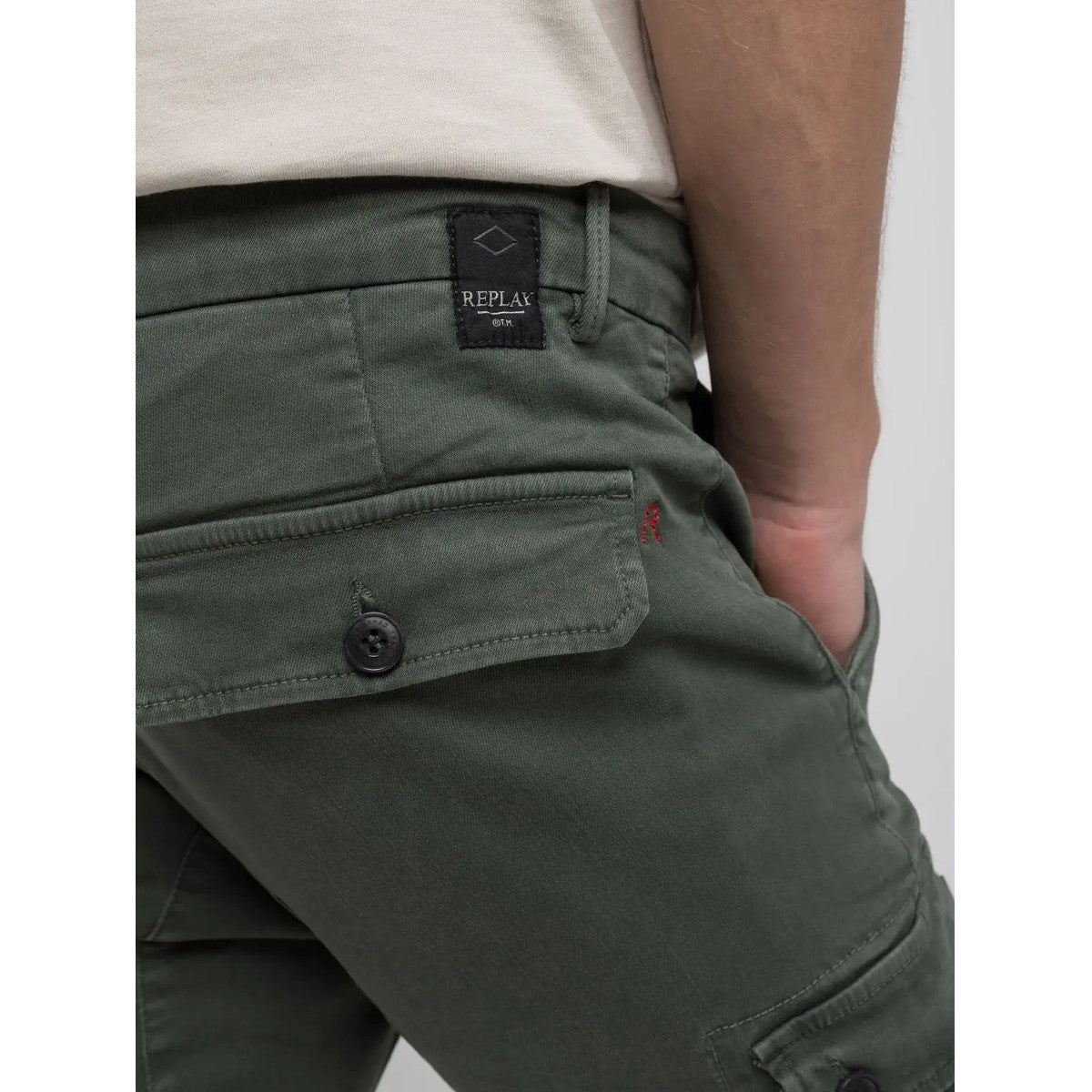 Replay Jaan Cargo Trousers 030 Military Green