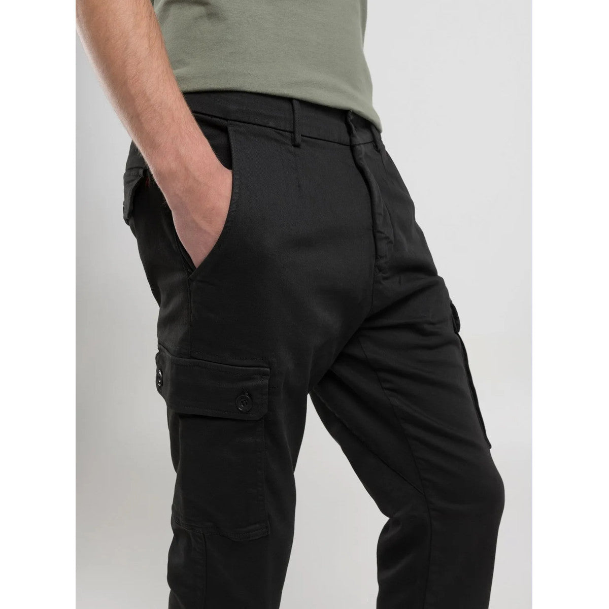 Replay Jaan Cargo Trousers 040 Black