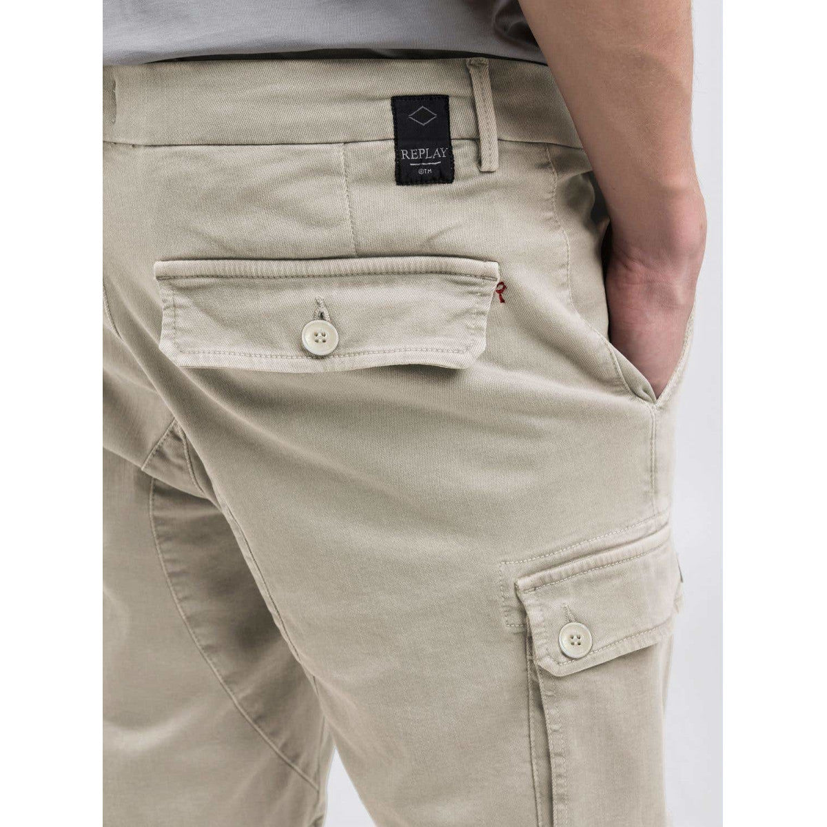 Replay Vannie Hypercargo Shorts 013 Alabaster
