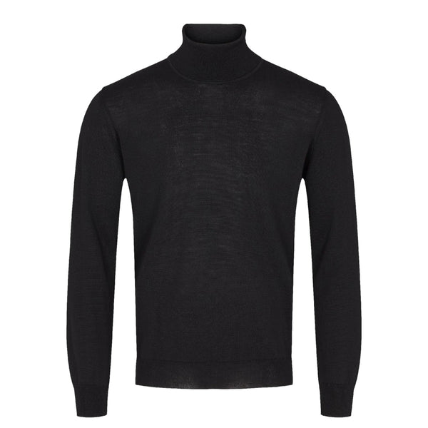 Sand Copenhagen Merino Roll Neck 200 Black