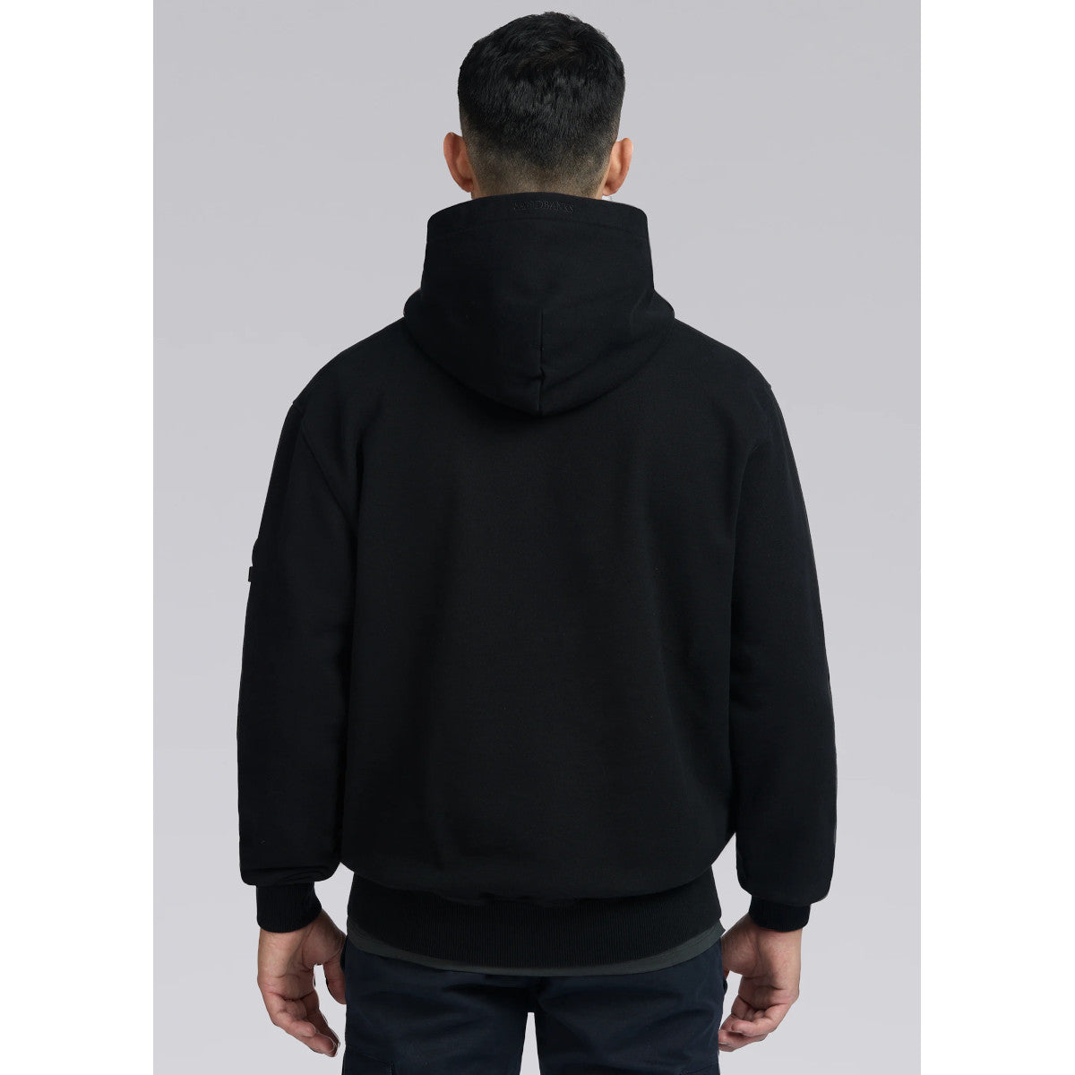 Sandbanks Badge Logo Hoody Black