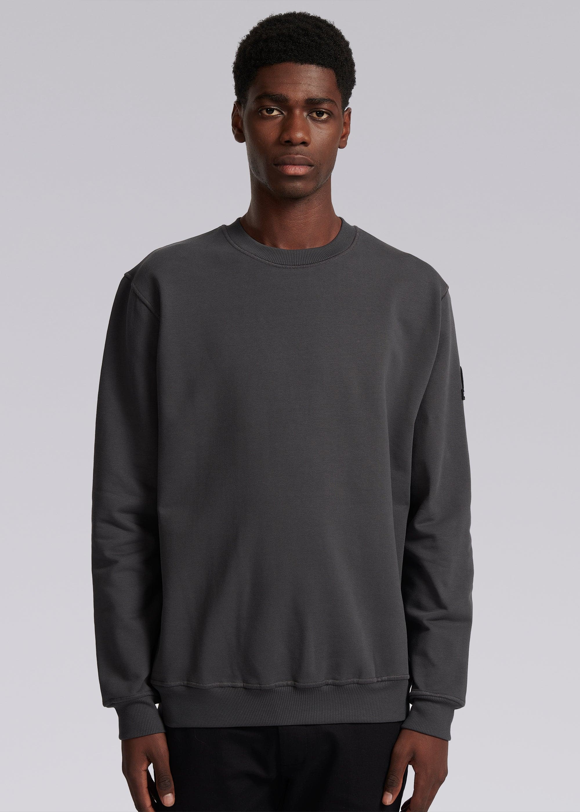 Sandbanks Badge Logo Sweatshirt Anthracite