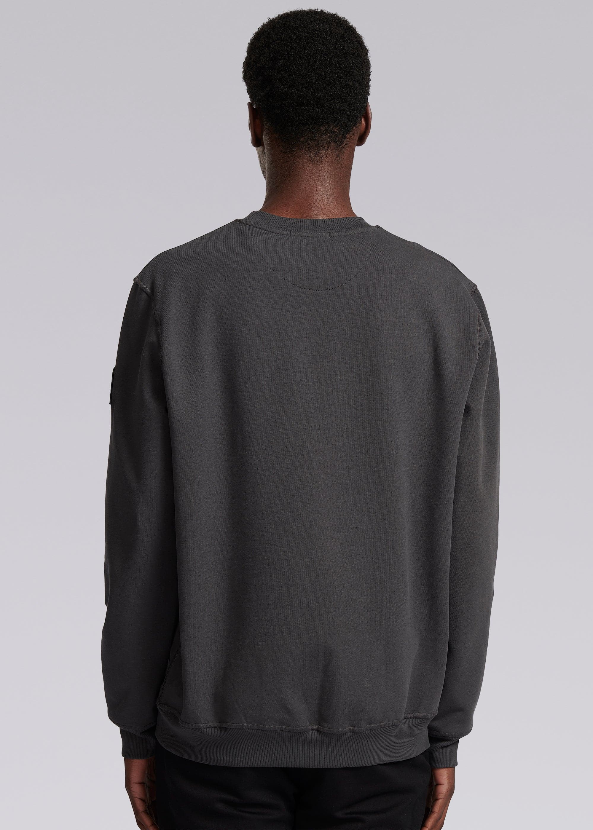 Sandbanks Badge Logo Sweatshirt Anthracite