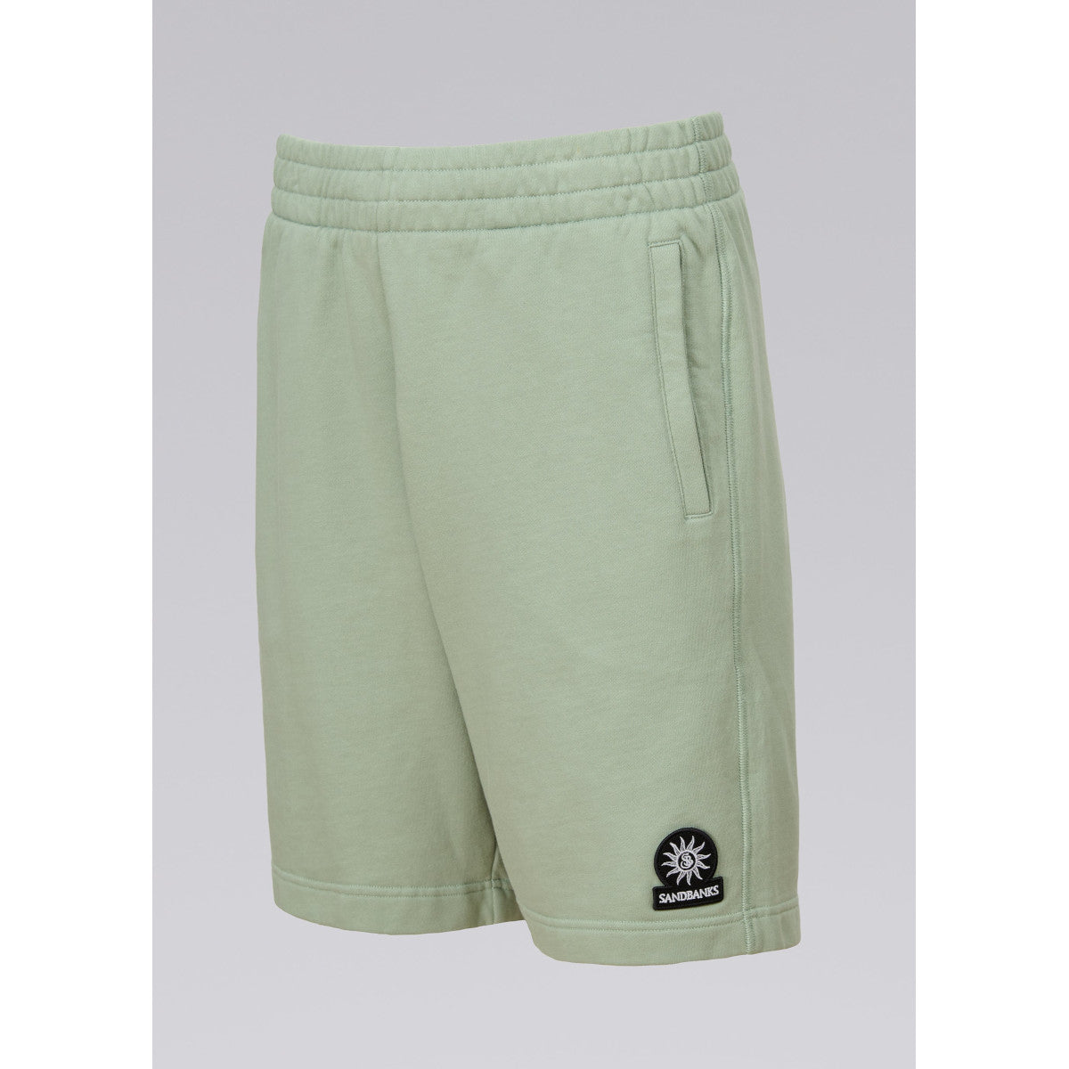Sandbanks Badge Logo Sweatshorts Sage