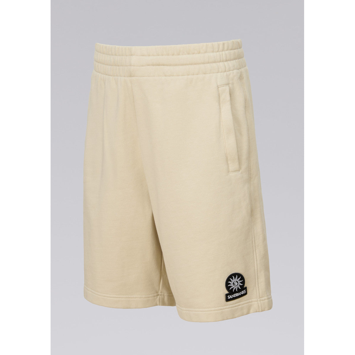 Sandbanks Badge Logo Sweatshorts Stone