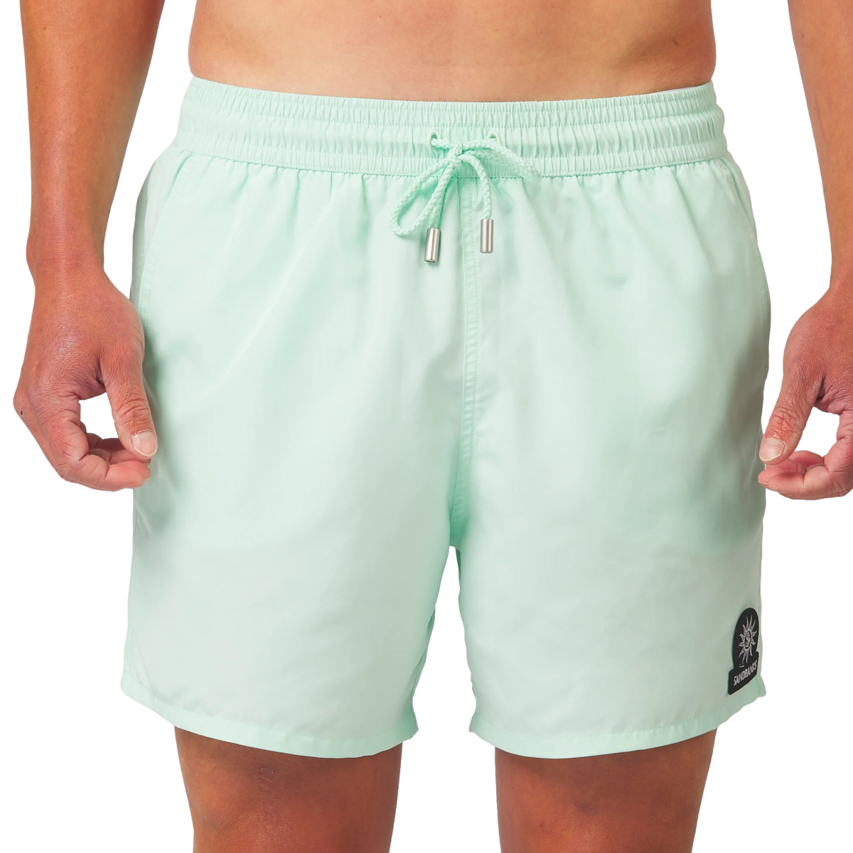 Sandbanks Badge Logo Swimshort Mint