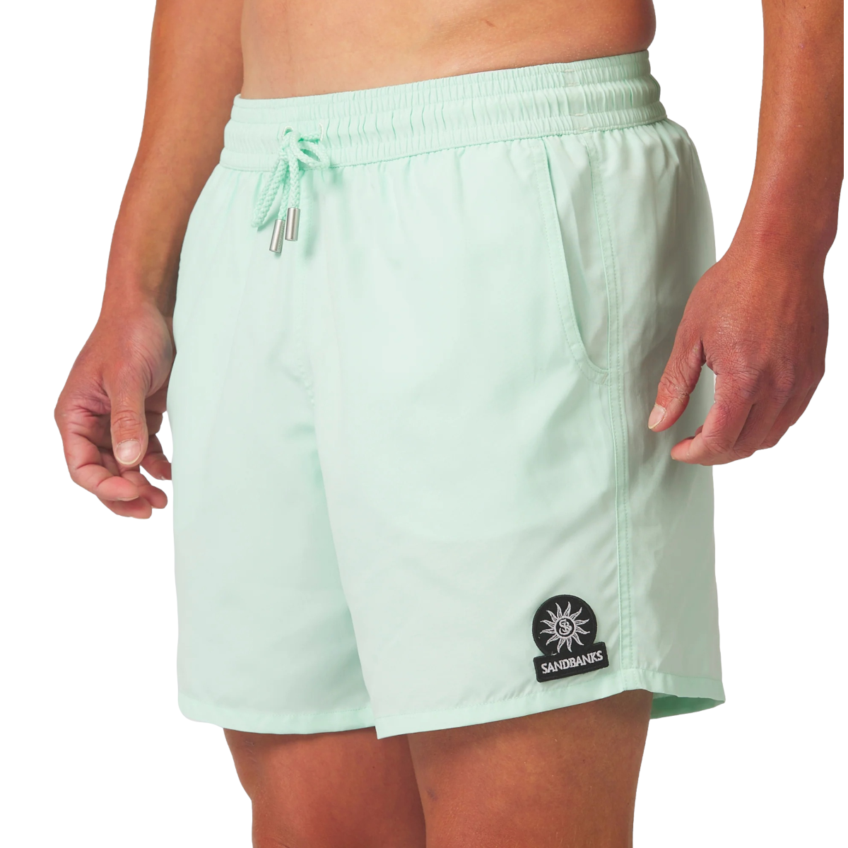 Sandbanks Badge Logo Swimshort Mint