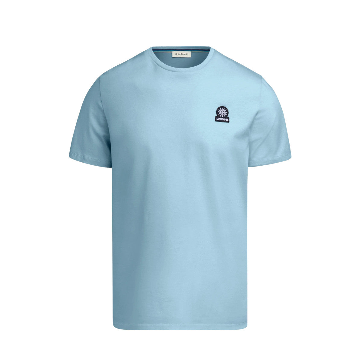 Sandbanks Badge Logo T-Shirt S1-25 Crystal Blue