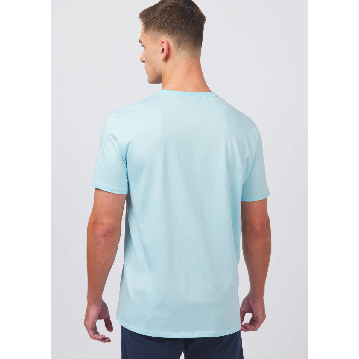 Sandbanks Badge Logo T-Shirt S1-25 Crystal Blue