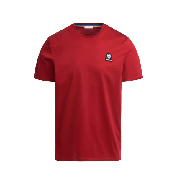 Sandbanks Badge Logo T-Shirt S1-25 Red