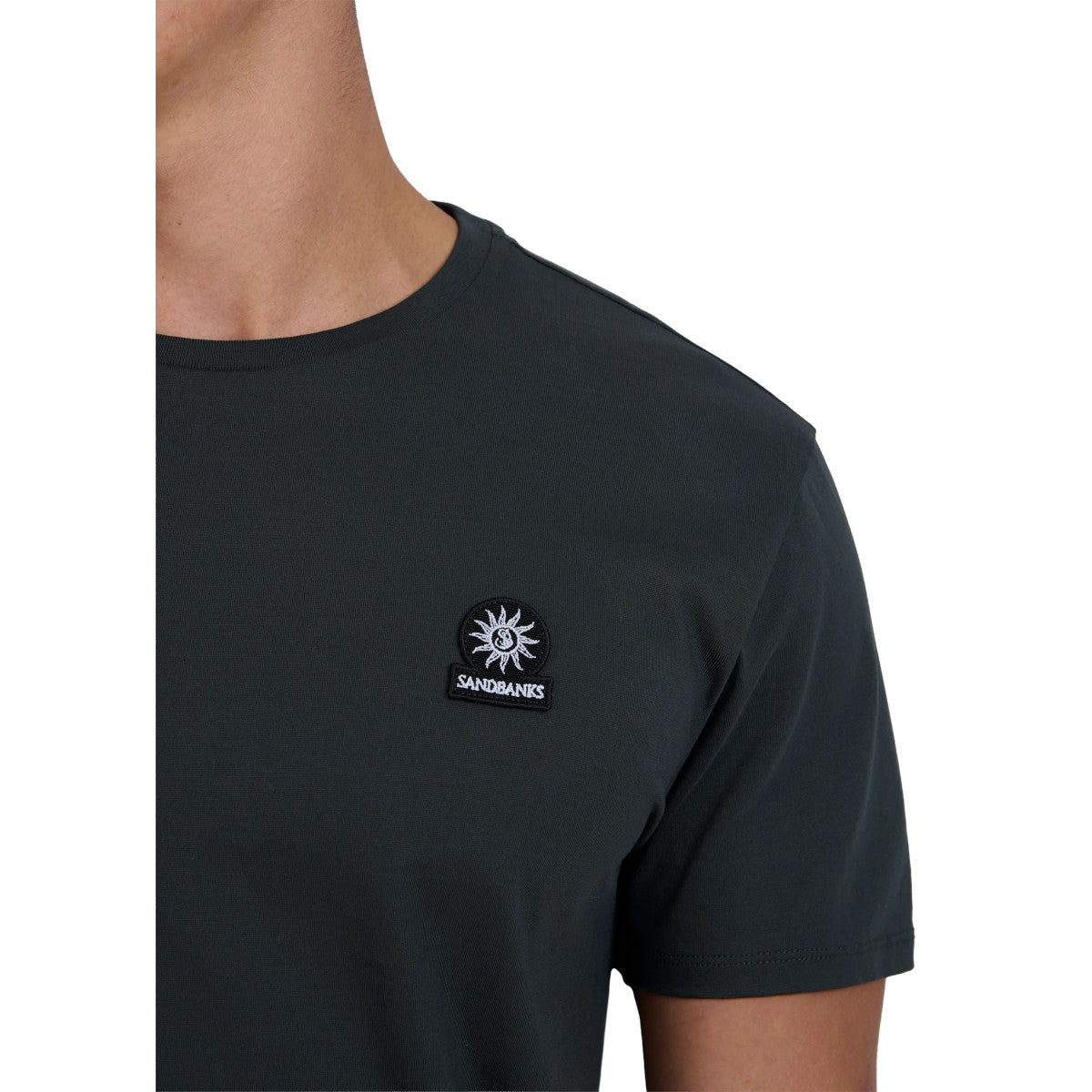 Sandbanks Badge T-Shirt Anthracite