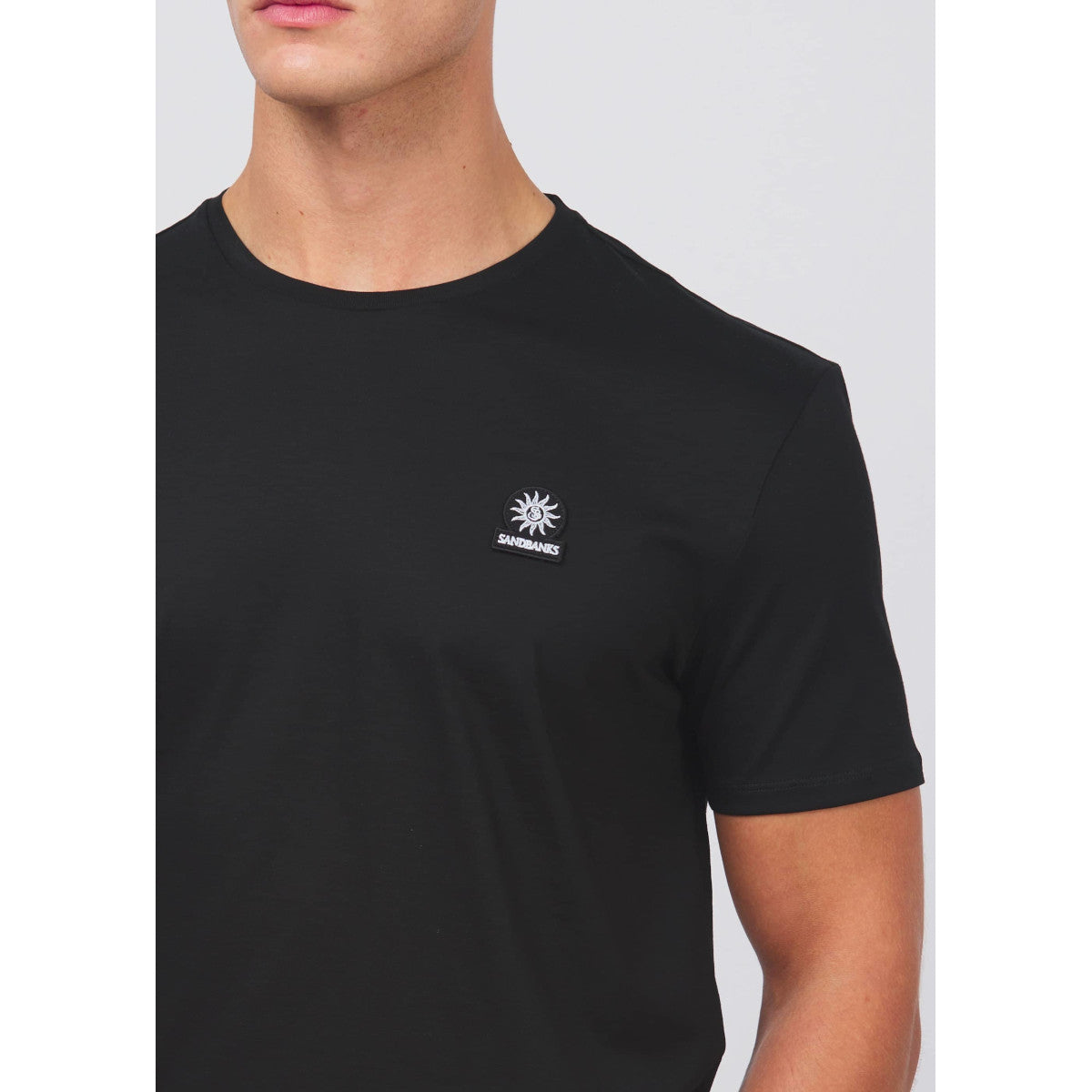 Sandbanks Badge T-Shirt Black