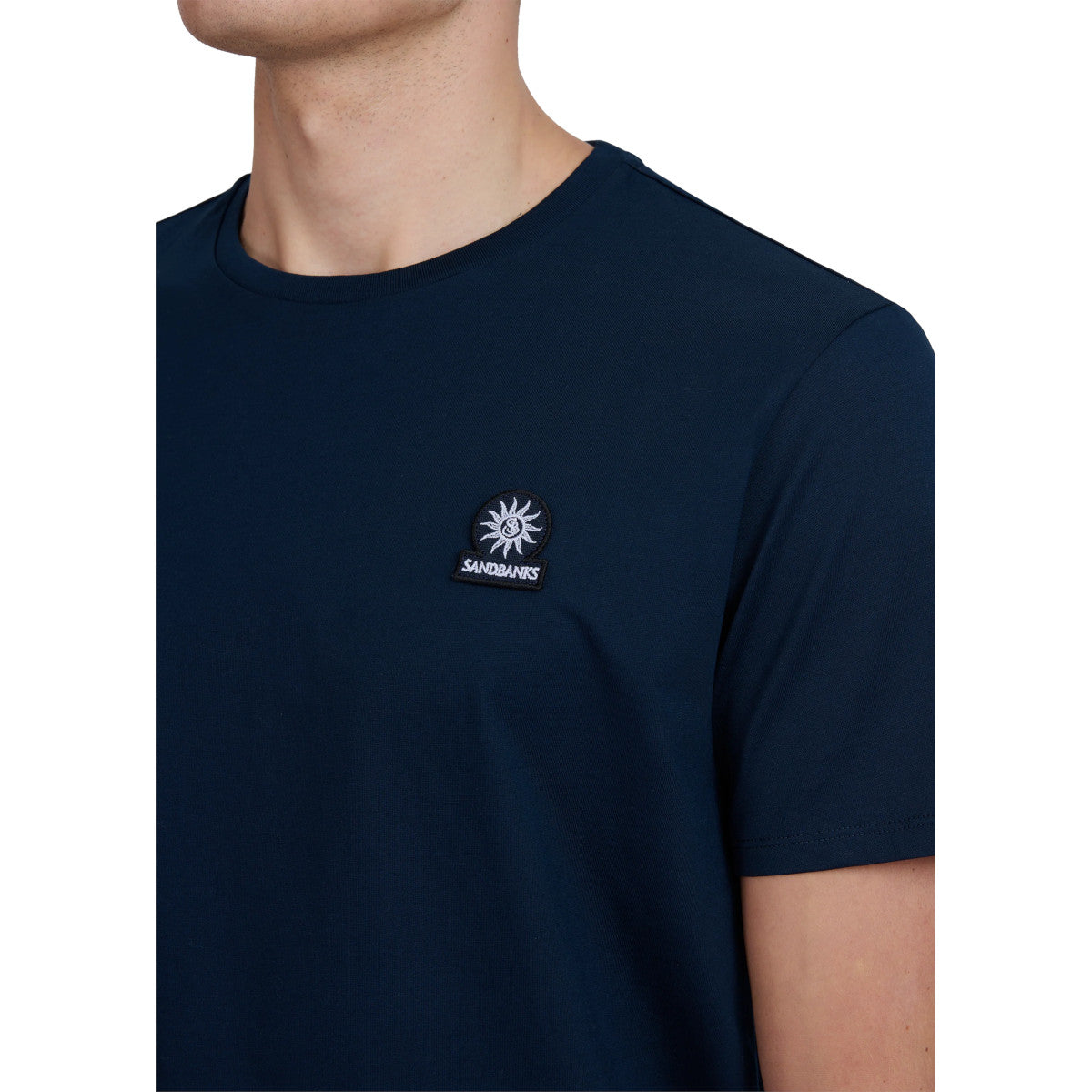 Sandbanks Badge T-Shirt Navy