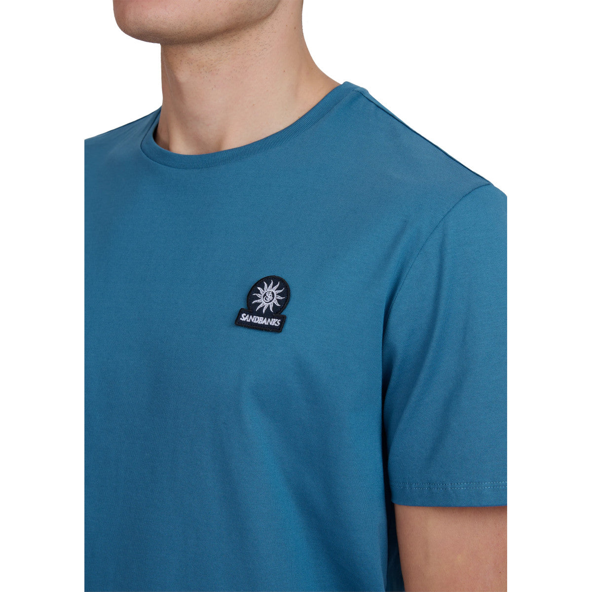 Sandbanks Badge T-Shirt Teal