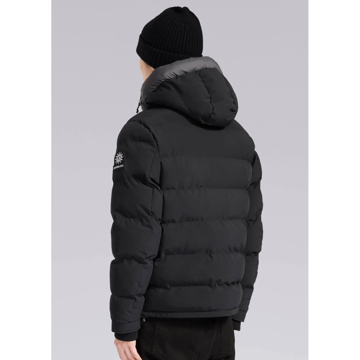 Sandbanks Banks Short Puffer  Black