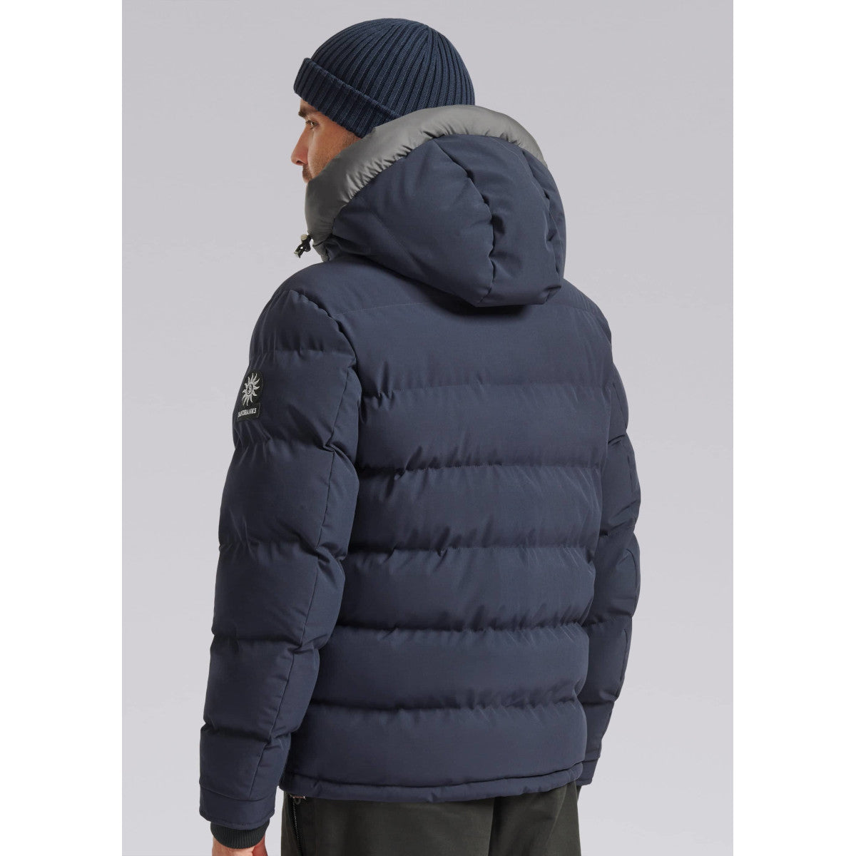 Sandbanks Banks Short Puffer  Navy