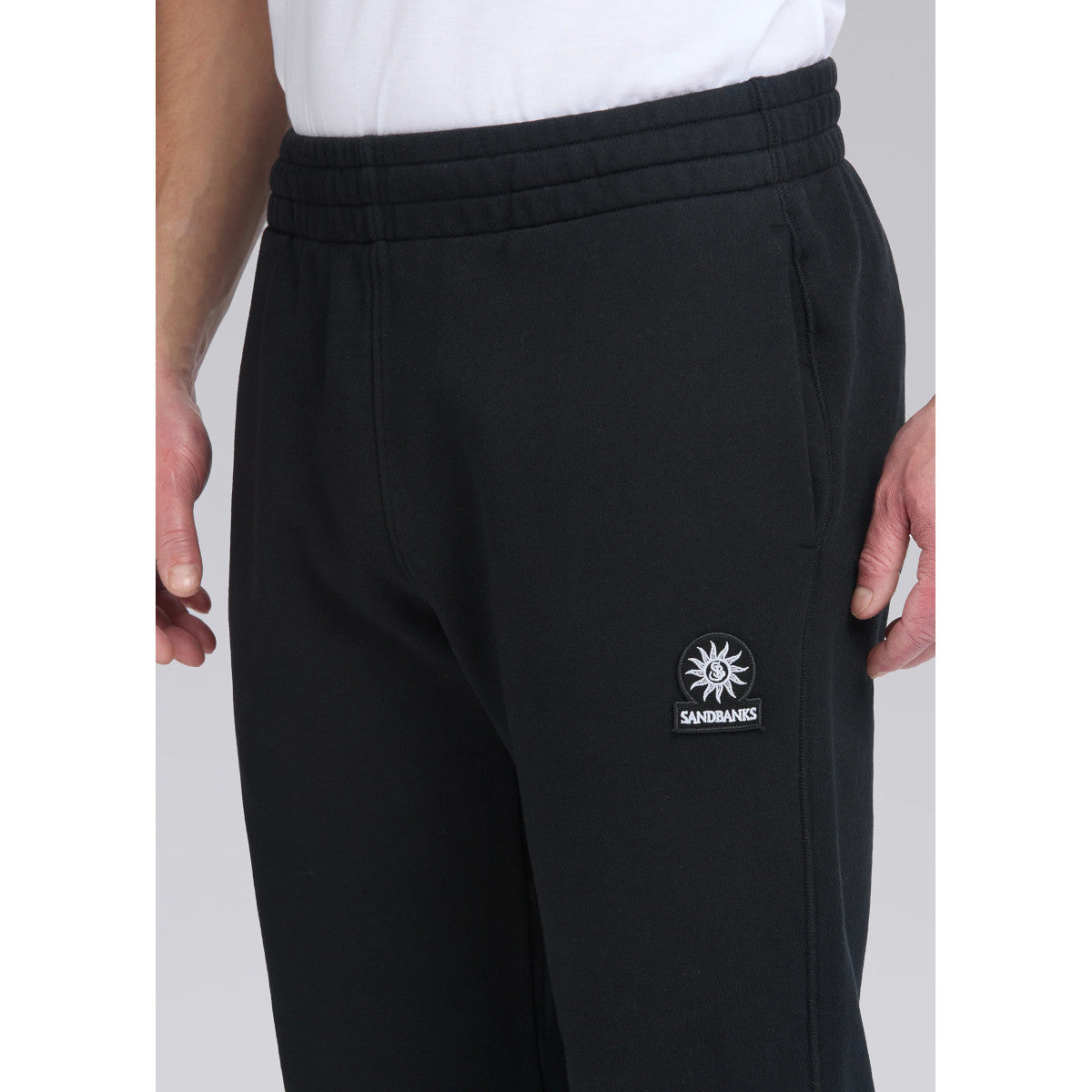 SandbanksElasticatedCuffSweatPantBlack__2