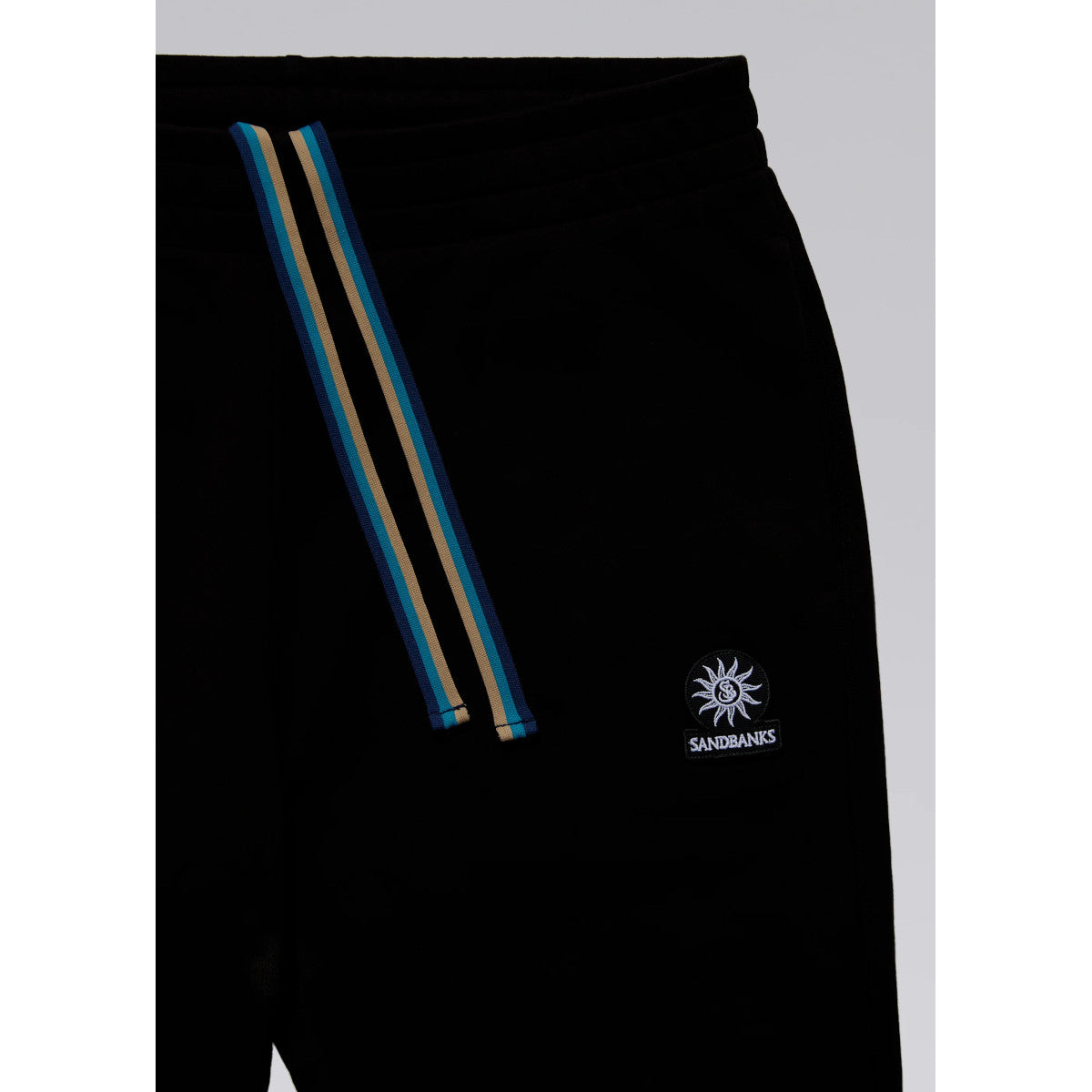 SandbanksElasticatedCuffSweatPantBlack__4
