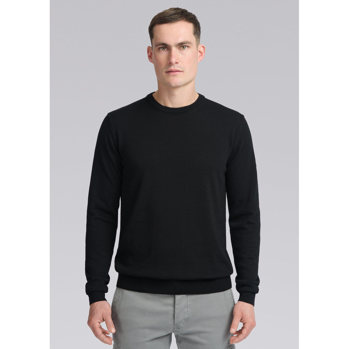 SandbanksMerinoCrewNeckJumperBlack__3