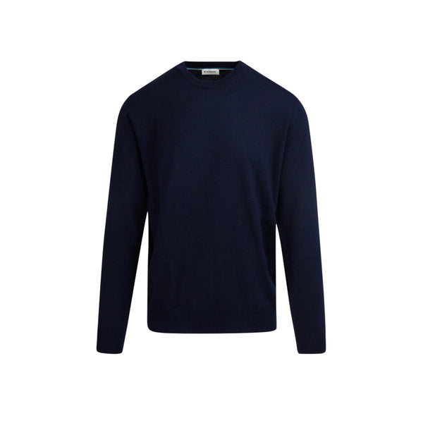 SandbanksMerinoCrewNeckJumperNavy__1