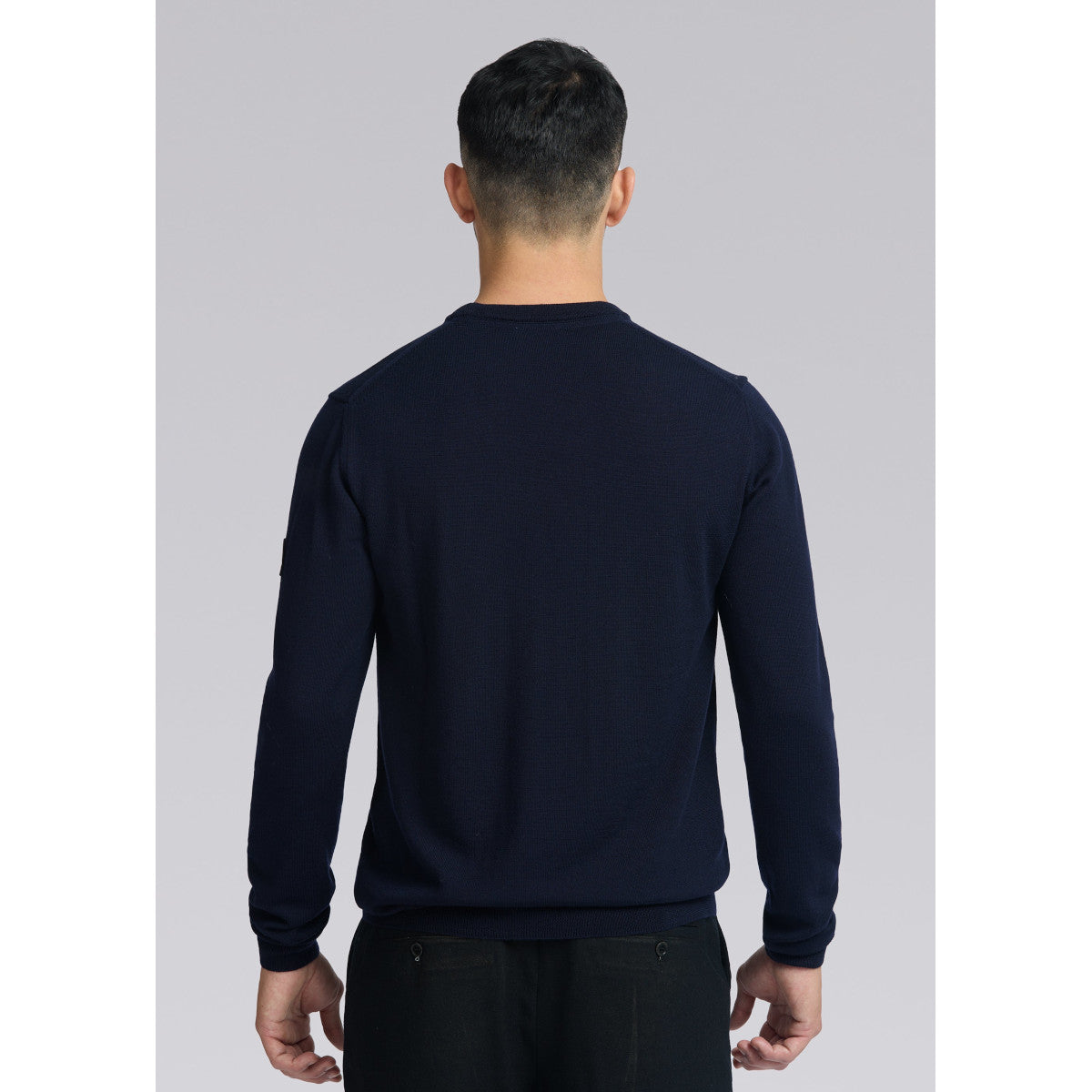 SandbanksMerinoCrewNeckJumperNavy__4