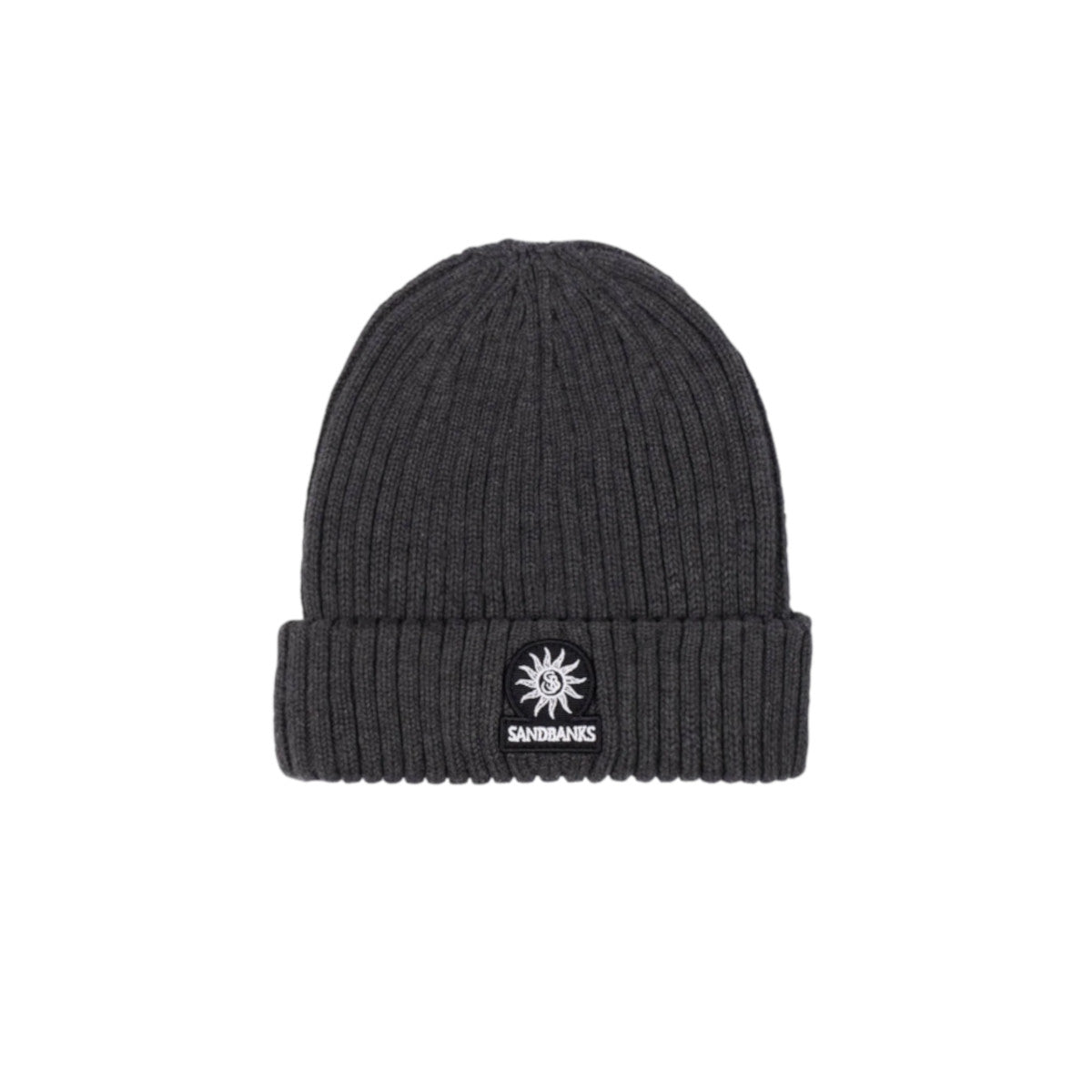 SandbanksMerinoWoolRibbedBeanieAnthracite__1